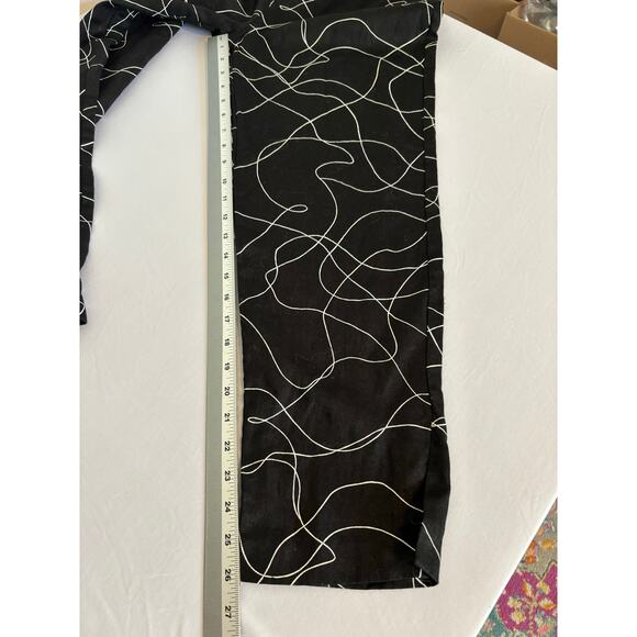 Vtg Uniform John Paul Richard Women's 8 Linen Black White Pants Dressy Casual - Picture 7 of 8